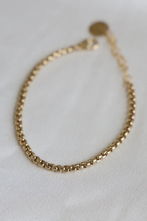 Holland Round Box Chain Bracelet