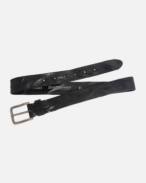 Dani Leather Belt with Silver Buckle