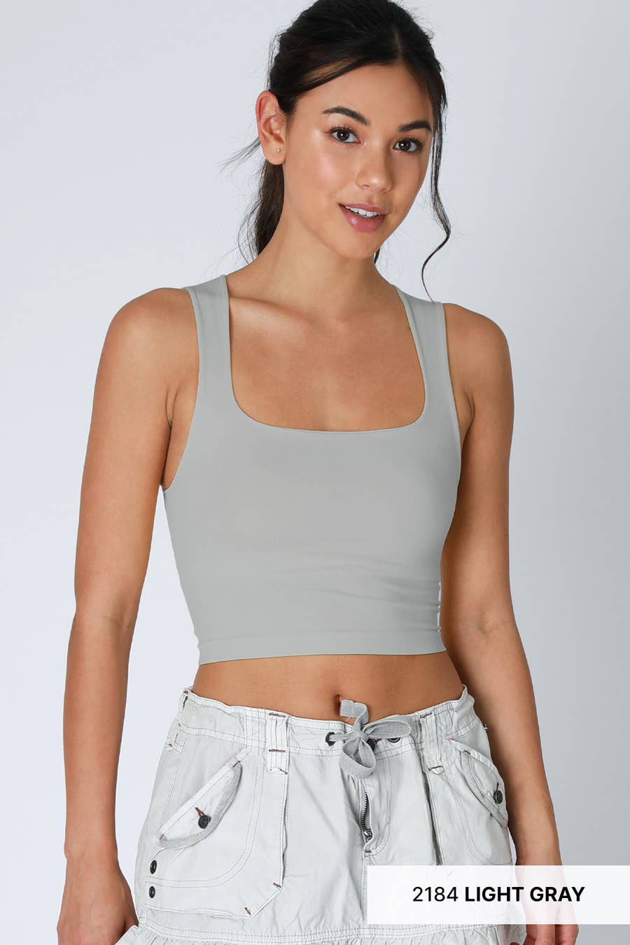 NIKIBIKI Clean Line Square Neck Top - 4 Colors