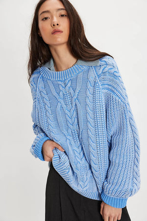 Free People Frankie Cable Sweater