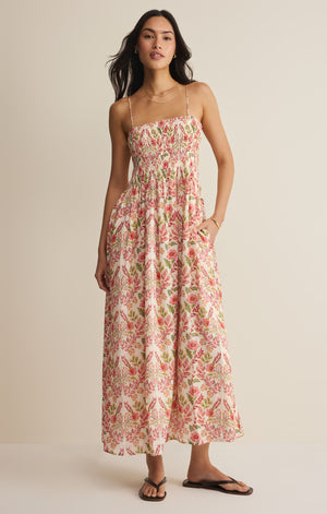 Z Supply Cornelia Ami Floral Midi Multi Print Dress