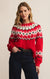 Z SUPPLY Adornment Festive Sweater in Red