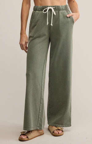 Z Supply Hunter Green Knit Pant