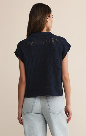Z Supply Kinsley Navy Sweater Top