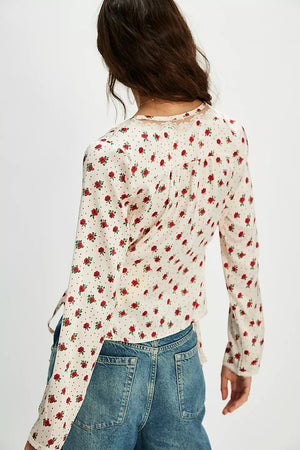 Free People Field Of Roses Blouse