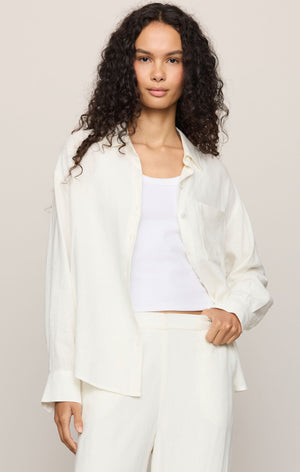 Z Supply The Perfect Line Button Down in White