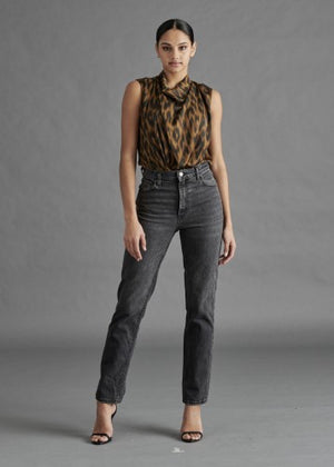 Steve Madden JAYDE Cheetah Bodysuit TOP