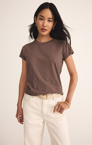 Z Supply Modern Slub Tee in Tavern