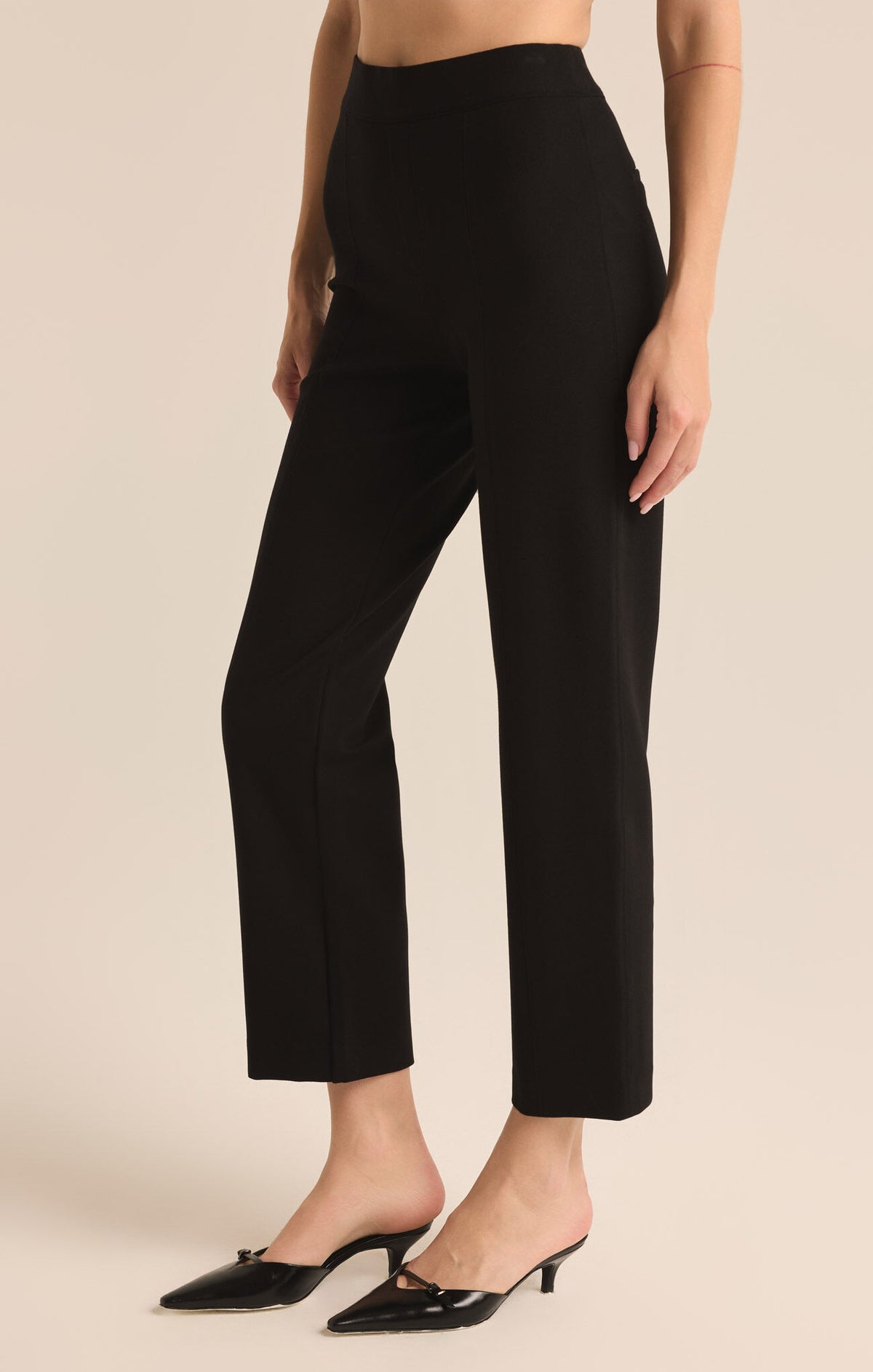 Z Supply Do It All Straight Leg Black Pant
