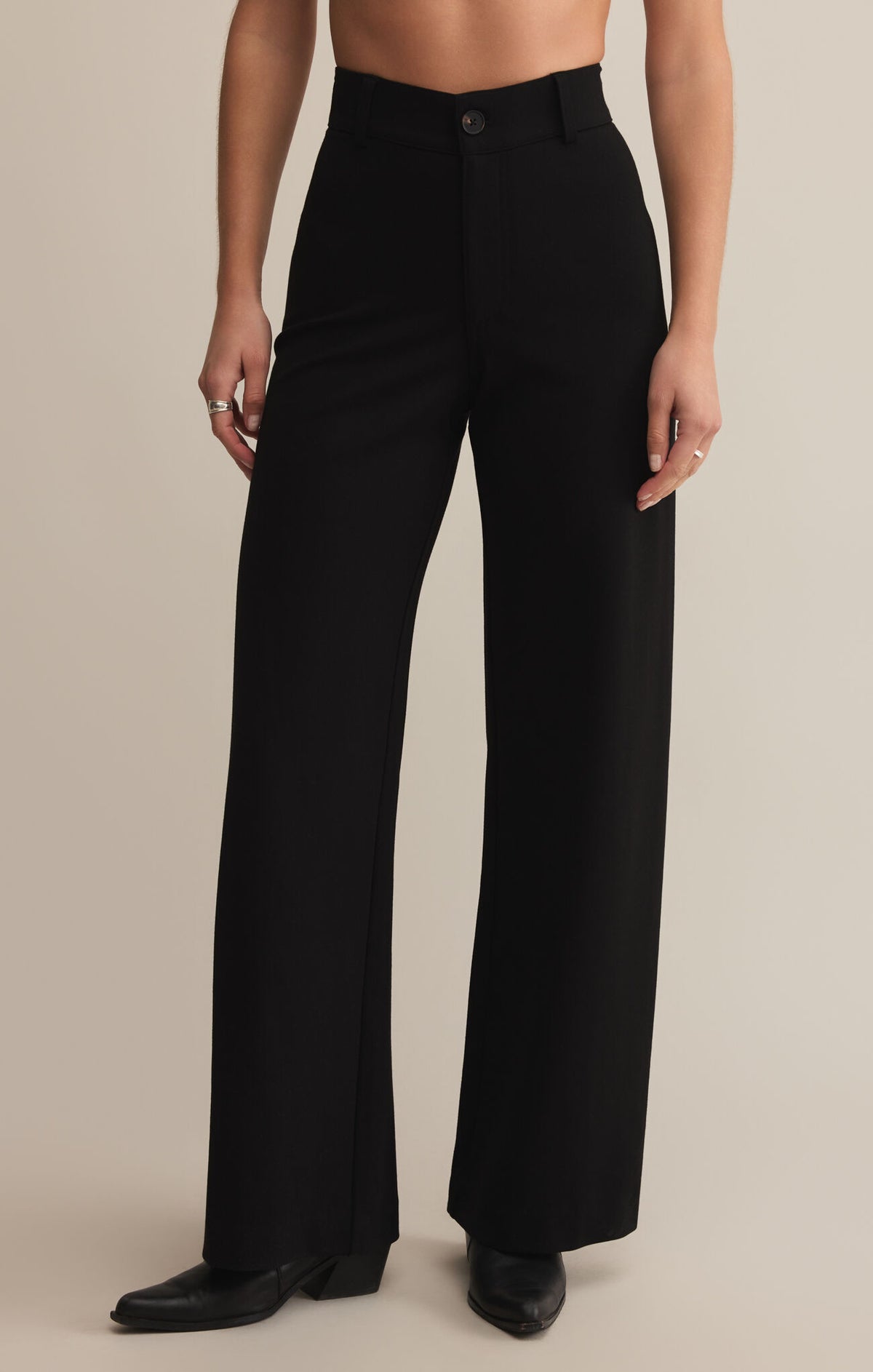 Z Supply DO IT ALL RILYNN PANT BLACK