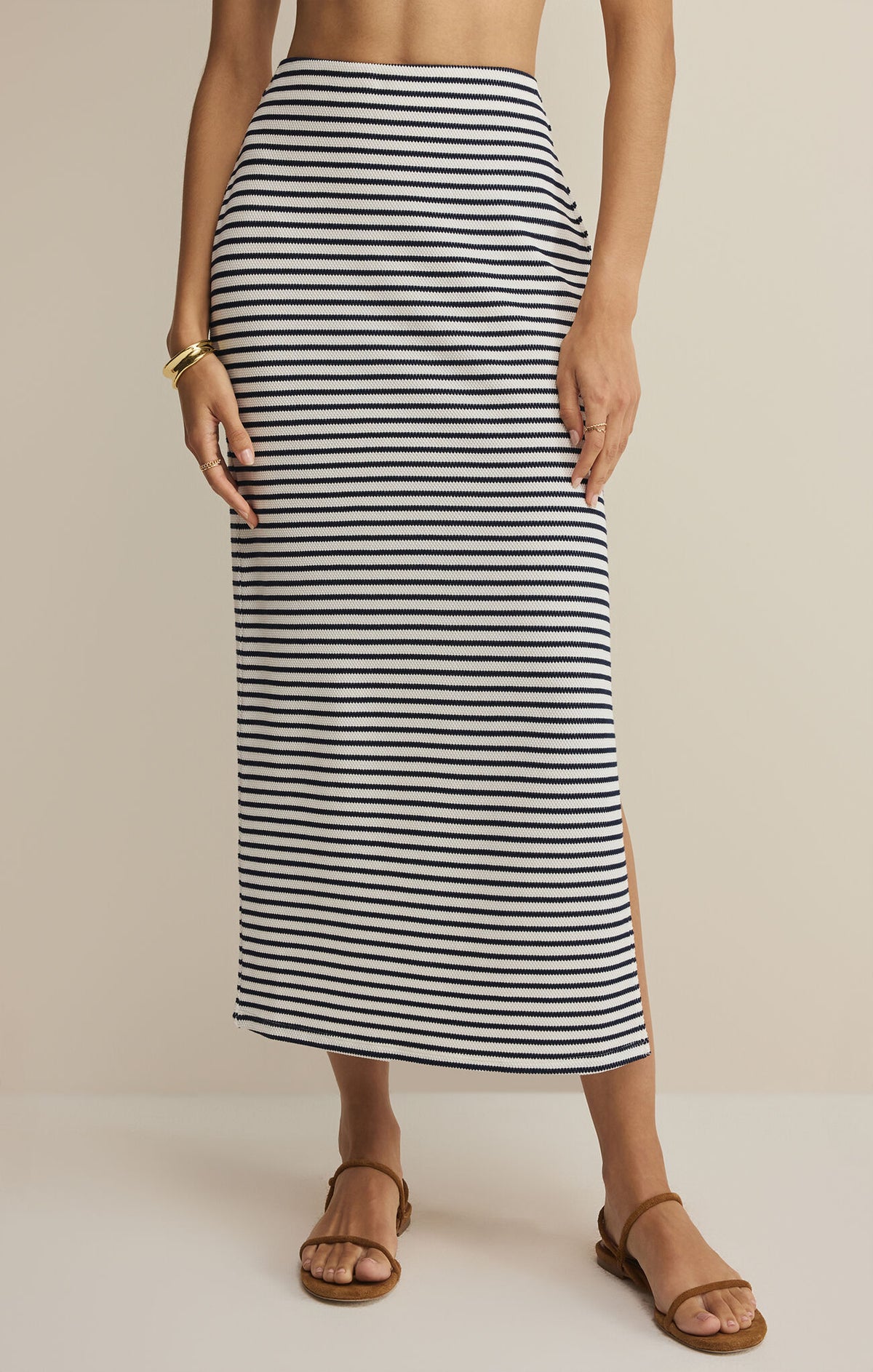 Z Supply Ainslie Stripe Midi Skirt