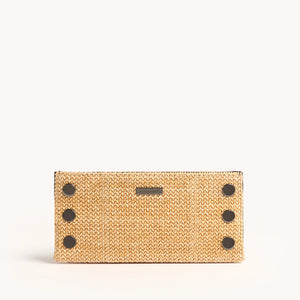 Hammitt 110 North Chaparral Raffia/Gunmetal Wallet