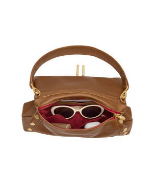 Hammitt Beverly Medium in Mahogany Pebble with Brushed Gold
