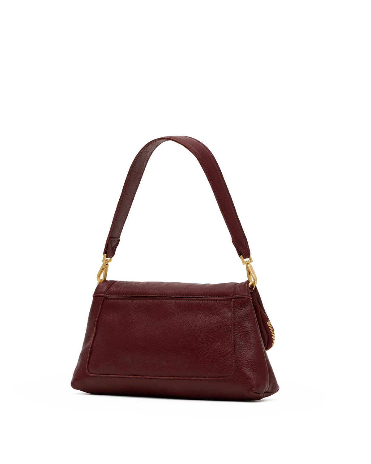 Hammitt Beverly Med Bag in Cherrywood Pebble/Brushed Gold