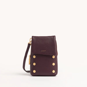 Hammitt VIP Mobile Cabernet Pebble Crossbody Handbag