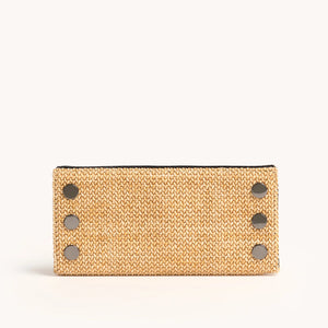Hammitt 110 North Chaparral Raffia/Gunmetal Wallet