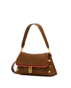 Hammitt Beverly Medium in Mahogany Pebble with Brushed Gold