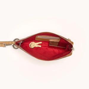 Hammitt Nash Pochette Oak Edge/Brushed Silver Shoulder Bag