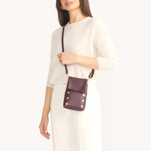 Hammitt VIP Mobile Cabernet Pebble Crossbody Handbag