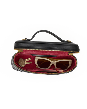 Hammitt Vanna Case in Black with Brushed Gold