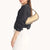 Hammitt Becker Sml-Pewter Raffia/Brushed Gold Shoulder Bag
