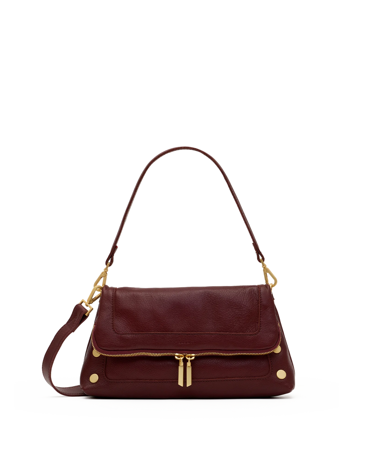 Hammitt_Beverly_Med_Bag_in_Cherrywood_Pebble/Brushed_Gold