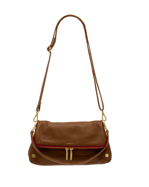 Hammitt Beverly Medium in Mahogany Pebble with Brushed Gold