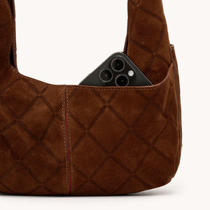 Hammitt Tom Zip Med in Diamond Suede