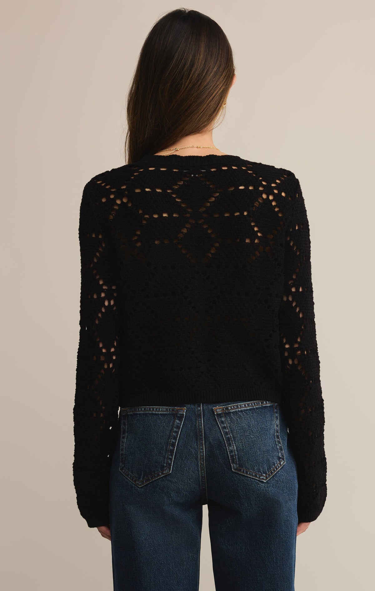 Z Supply Rosalyn Sweater Cardigan in Black