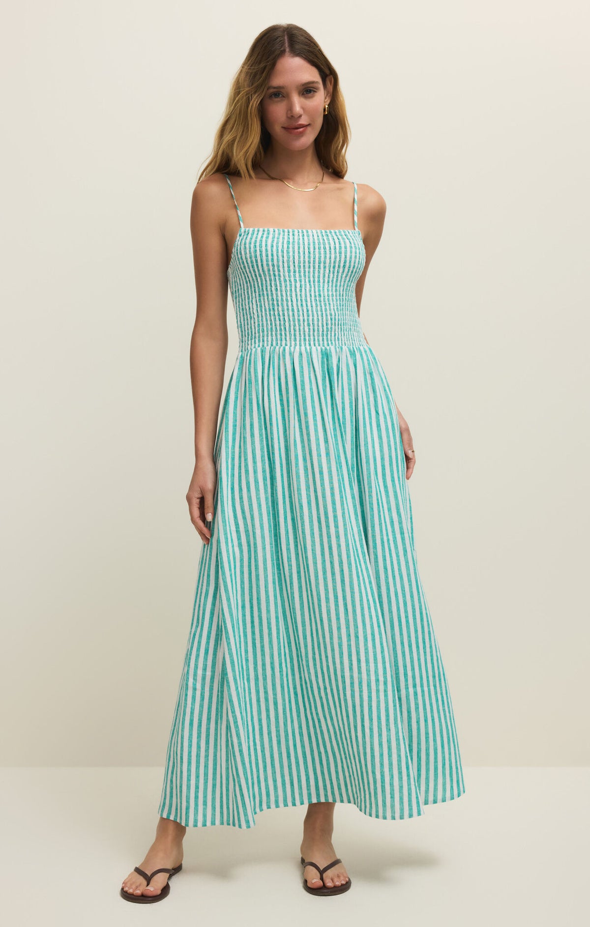Z Supply Bayside Striped Midi Dress