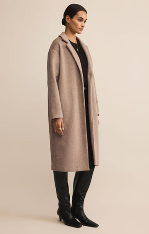 Z Supply Mason Luxe Coat in Smokey