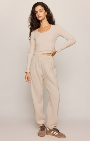Z Supply Uptown Jogger in Frosted Pearl