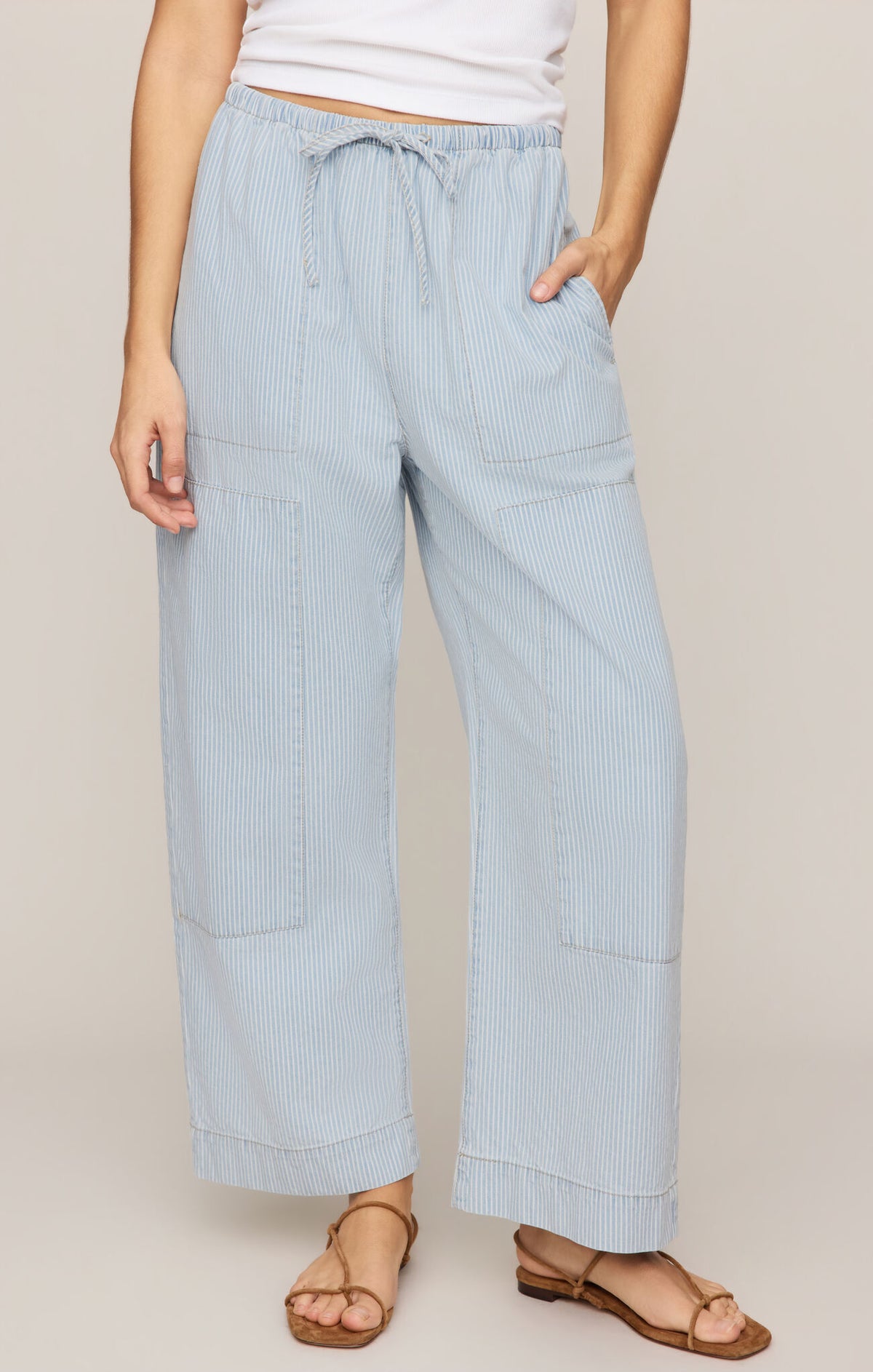 Z Supply Kit Twill Seaboard Stripe Carpenter Pant
