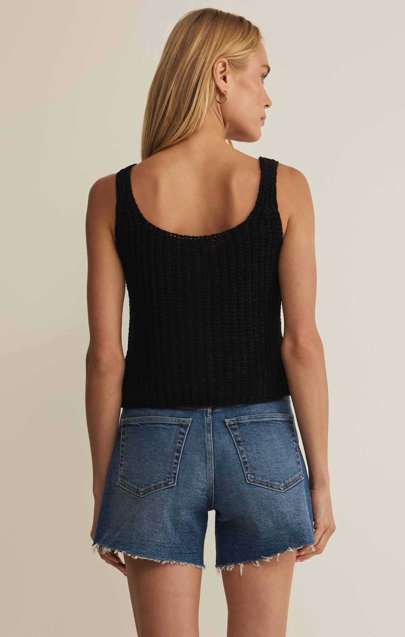 Z Supply Tate Lace Up Sweater Top