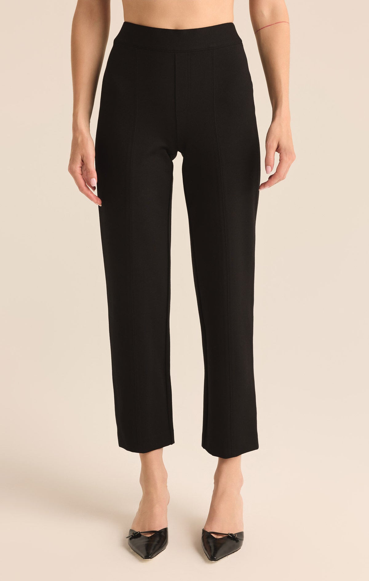 Z Supply Do It All Straight Leg Black Pant