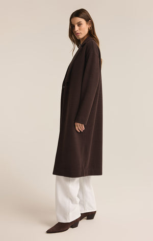 Z Supply Mason Coffee Bean Brown Coat