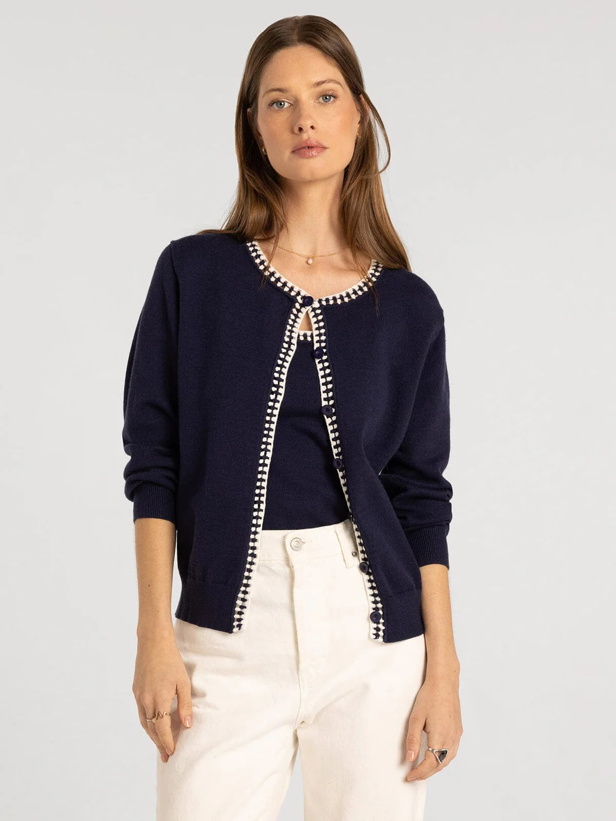 Pippa Cardigan in Navy