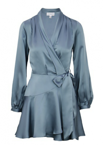 Lucy Paris Adonia Blue Wrap Dress