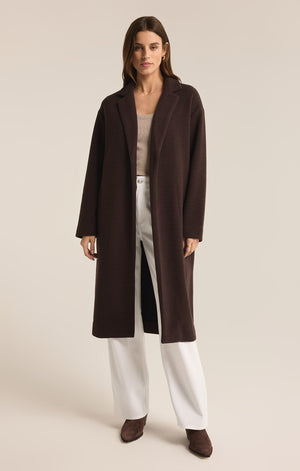 Z Supply Mason Coffee Bean Brown Coat