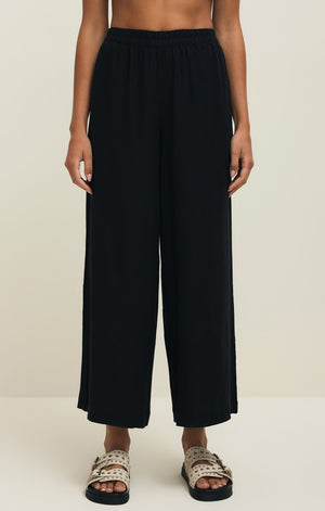 Z Supply Scout Black Linen Pant