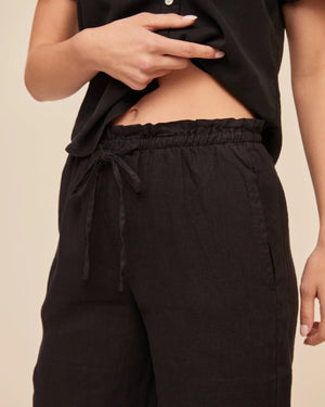 Bella Dahl Ruffle Waist Wide Leg Pant