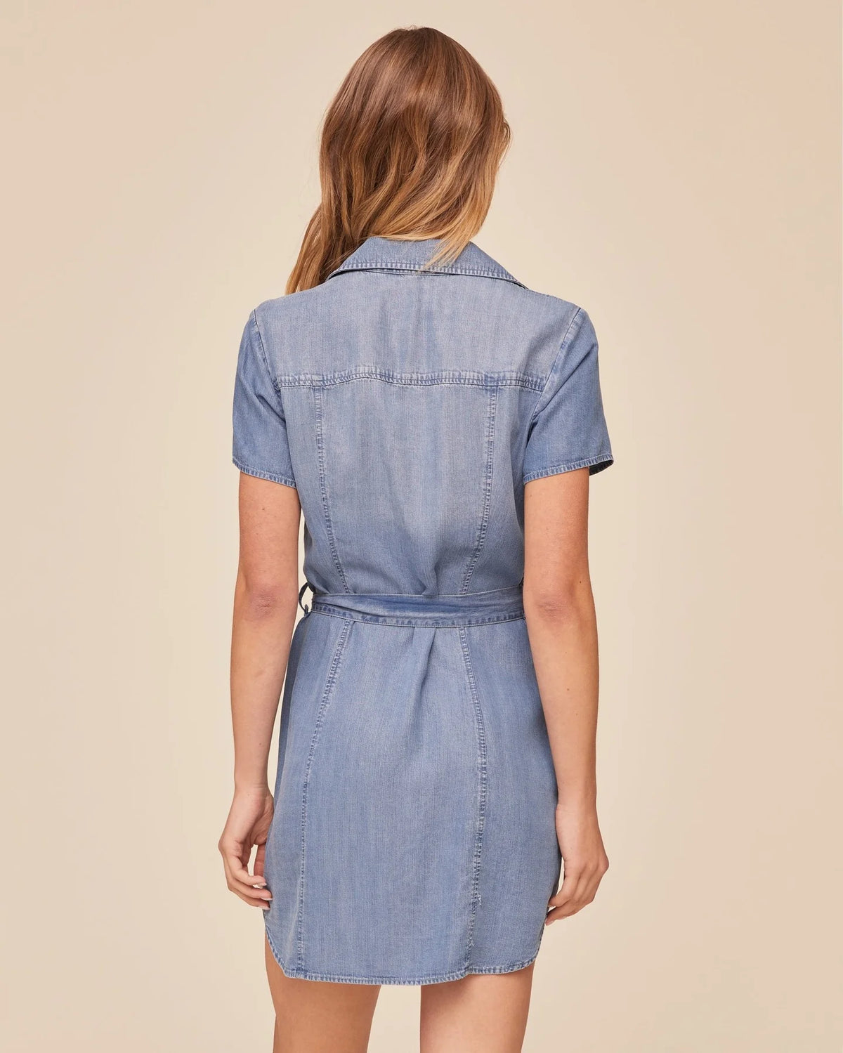 Bella Dahl Short Sleeve Seamed Shirt Dress