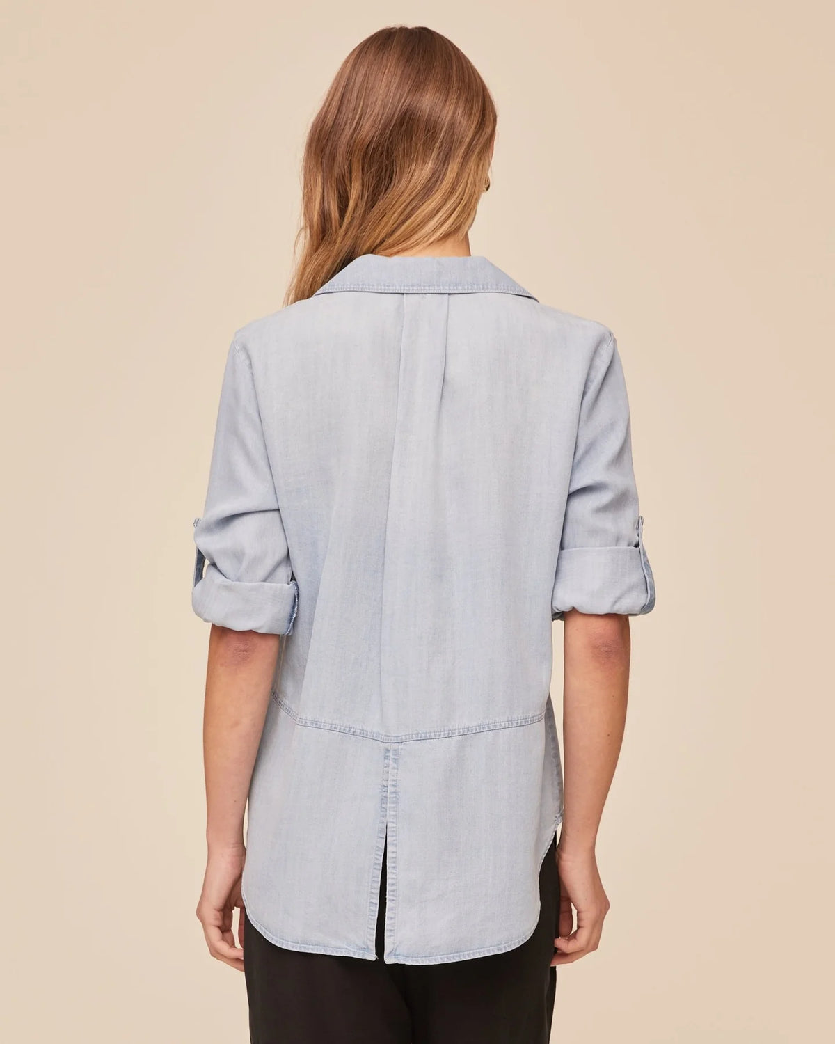 Bella Dahl Split Back Chambray Button Down