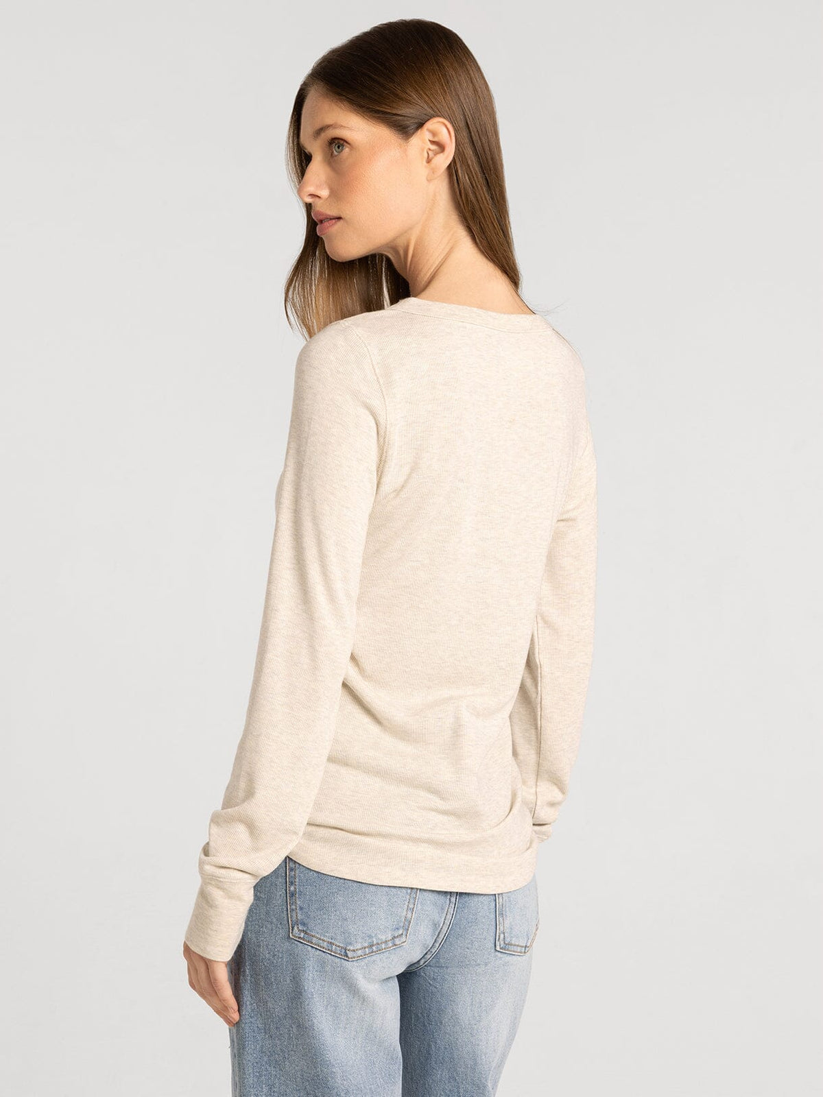 Stacy Long Sleeve Ribbed Top