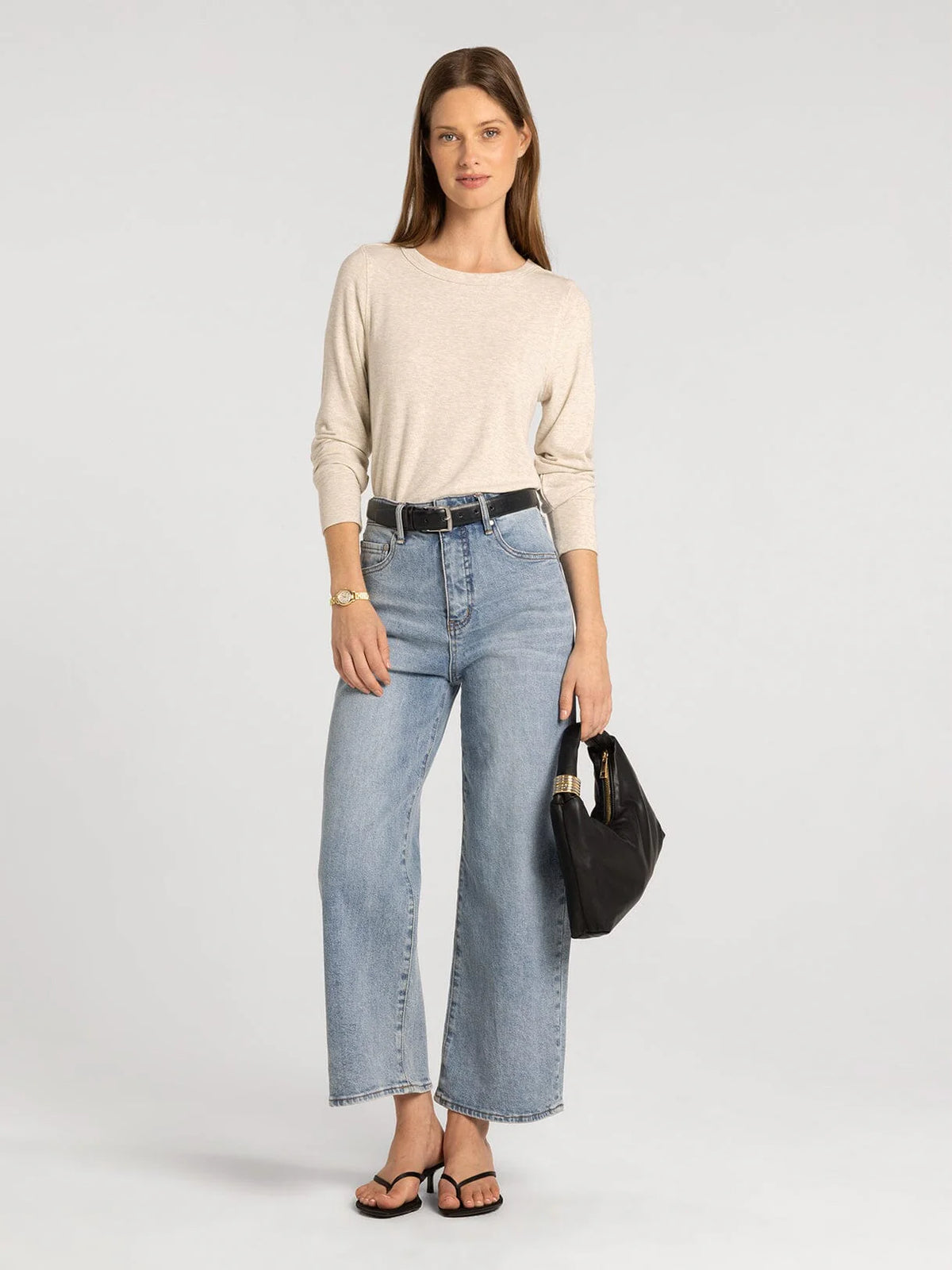 Stacy Long Sleeve Ribbed Top