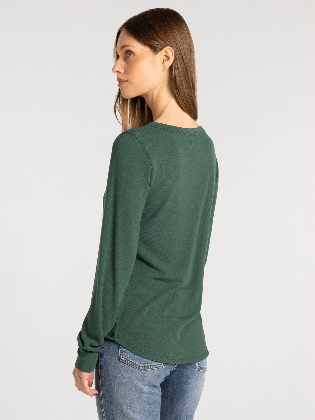 Stacy Long Sleeve Ribbed Top
