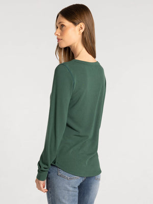 Stacy Long Sleeve Ribbed Top
