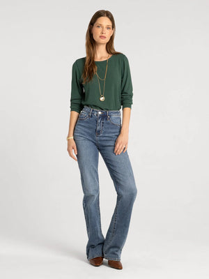 Stacy Long Sleeve Ribbed Top