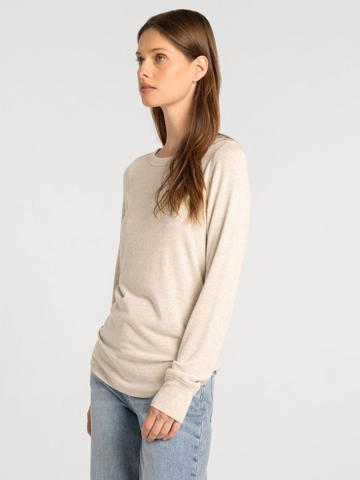 Stacy Long Sleeve Ribbed Top
