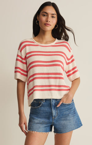 Z Supply Prado Stripe Sweater Tee